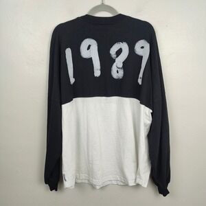 Taylor Swift 1989 Spirit Jersey Size XL Long Sleeve Top Black White Travis Kelce